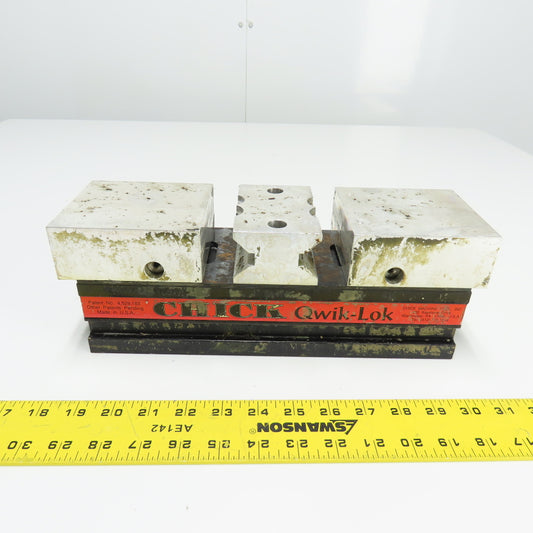 Chick MBAS1030 Qwik-Lok 4" Aluminum Double Locking Precision Machinist Vise