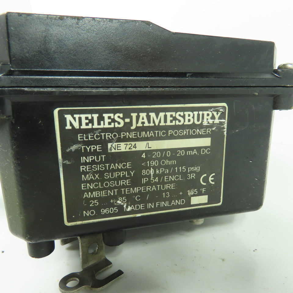Neles Jamesbury NE 724/L Electro Pneumatic Valve Positioner 4-20Ma 190Ohm 115PSI