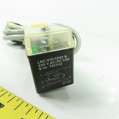 Lutze LCR-V10-5542 Valve Connector 220V AC/DC 705542
