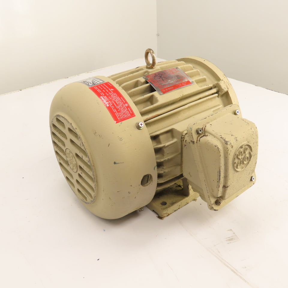 General Electric 5KS182KC205 3HP AC Electric Motor 230/460V 3Ph 1755RPM 182TCY