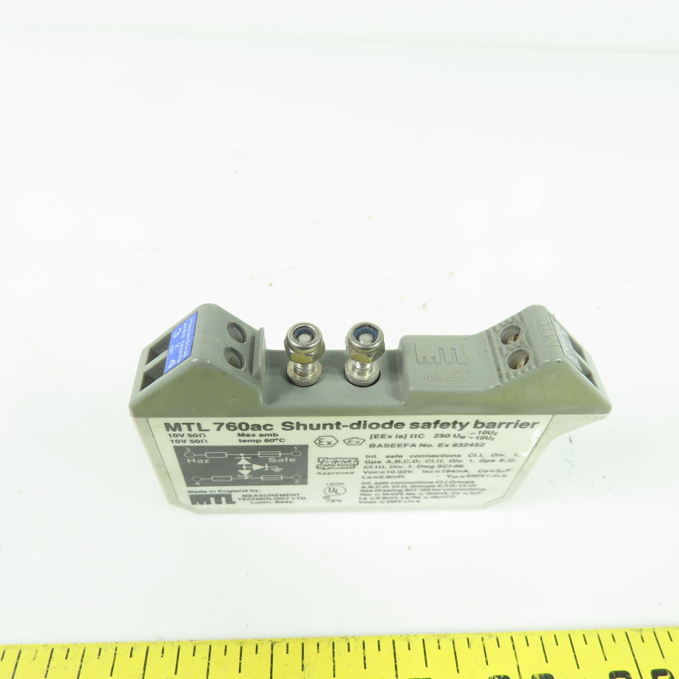 MTL Measurement Technologys 760ac Shunt Diode Safety Barrier 10V 50O