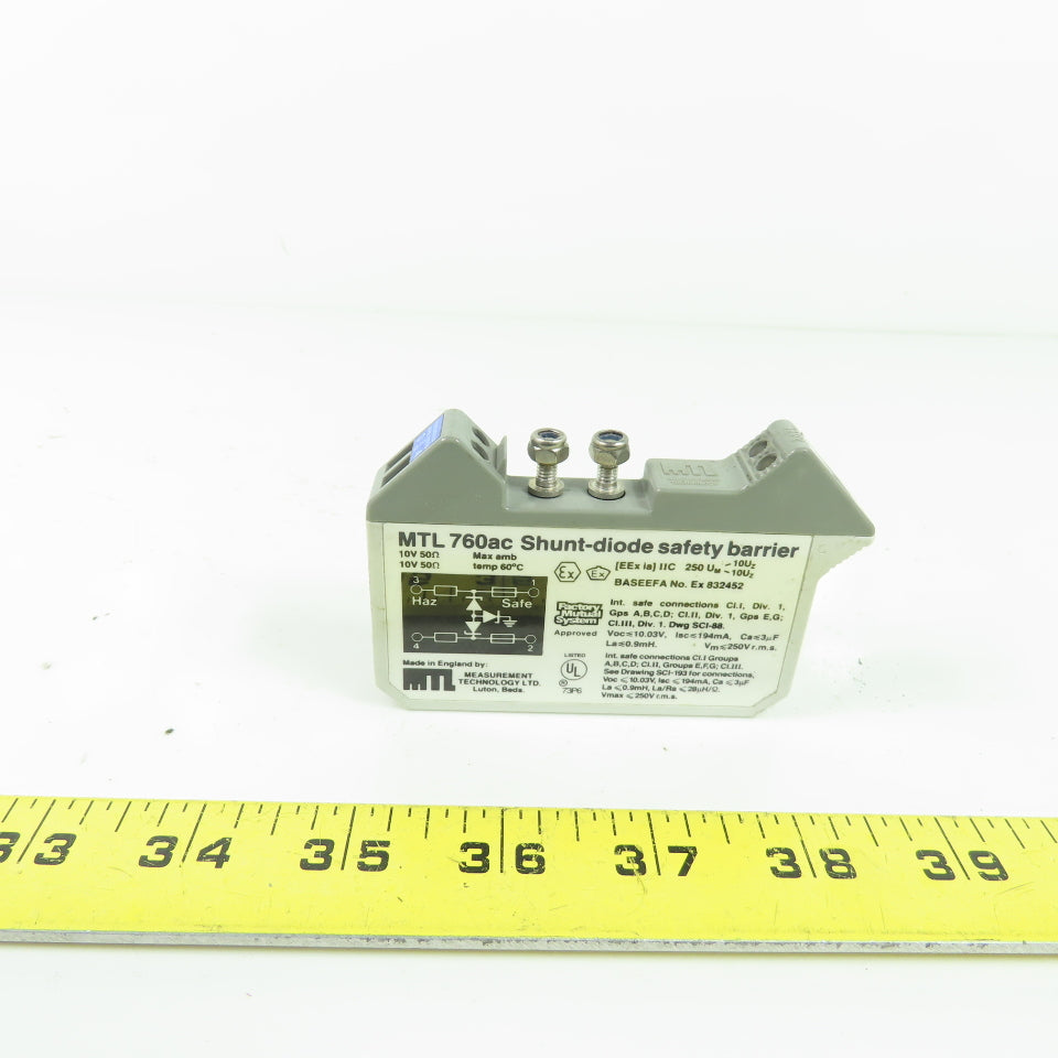 MTL Measurement Technologys 760ac Shunt Diode Safety Barrier 10V 50O