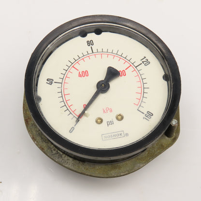 Noshok 1/4" NPT Back Port Air Pressure Guage Panel Mount