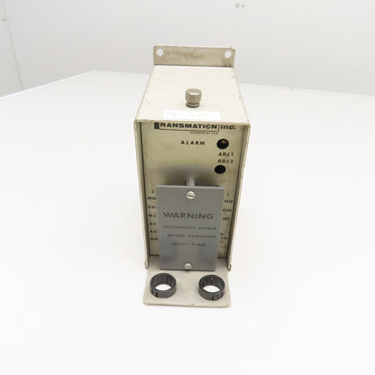 Transmation Inc. 310A-J Type J Thermocouple Monitor Alarm 0-25MVDC Range 117VAC