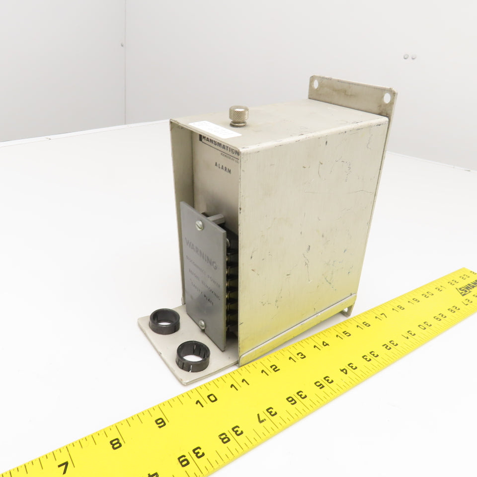 Transmation Inc. 310A-J Type J Thermocouple Monitor Alarm 0-25MVDC Range 117VAC