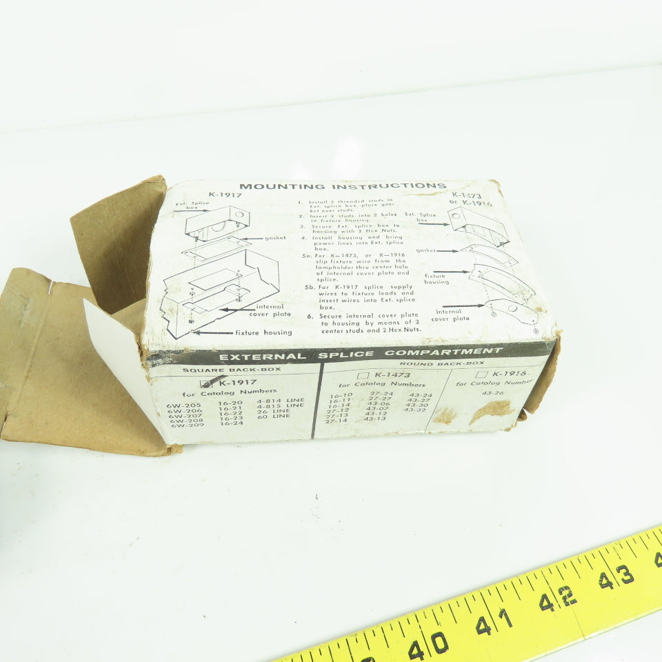 McPhilben K-1917 Aluminum Outlet Splice Compartment New
