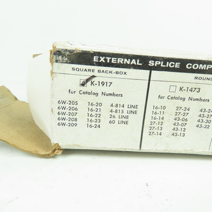 McPhilben K-1917 Aluminum Outlet Splice Compartment New