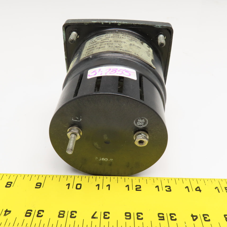 Square D 2830-1161-LSPZ 0-150A AC Ammeter Amp Meter 60Hz 800V Max