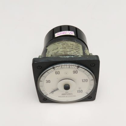 Square D 2830-1161-LSPZ 0-150A AC Ammeter Amp Meter 60Hz 800V Max