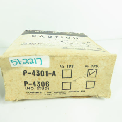 McPhilben P-4301-A Flush Junction Box Lot Of 3