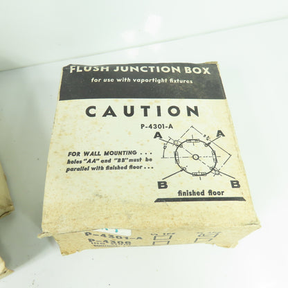McPhilben P-4301-A Flush Junction Box Lot Of 3
