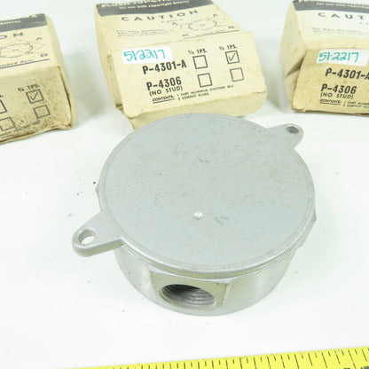 McPhilben P-4301-A Flush Junction Box Lot Of 3