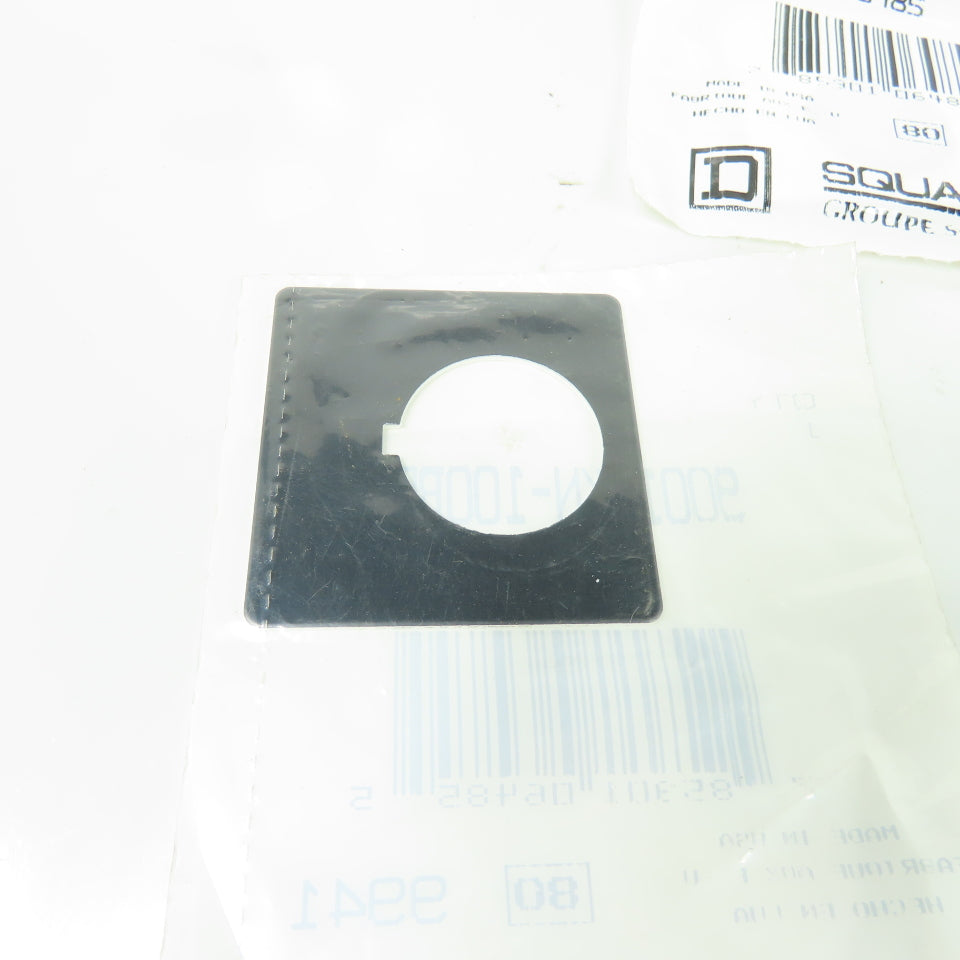 Square D 9001 KN-100BP Blank Legend Plate For Pushbutton Lot Of 5