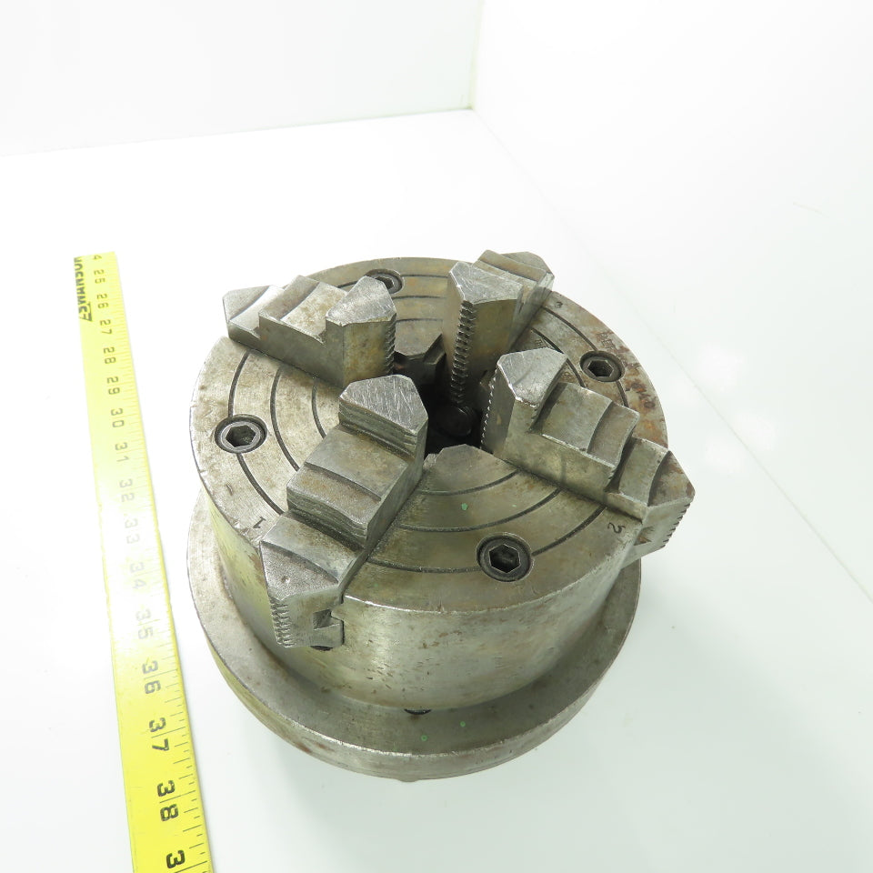 Cushman Chuck 614C 6" Lathe Chuck 4-Jaw 1-9/16" Thru Hole