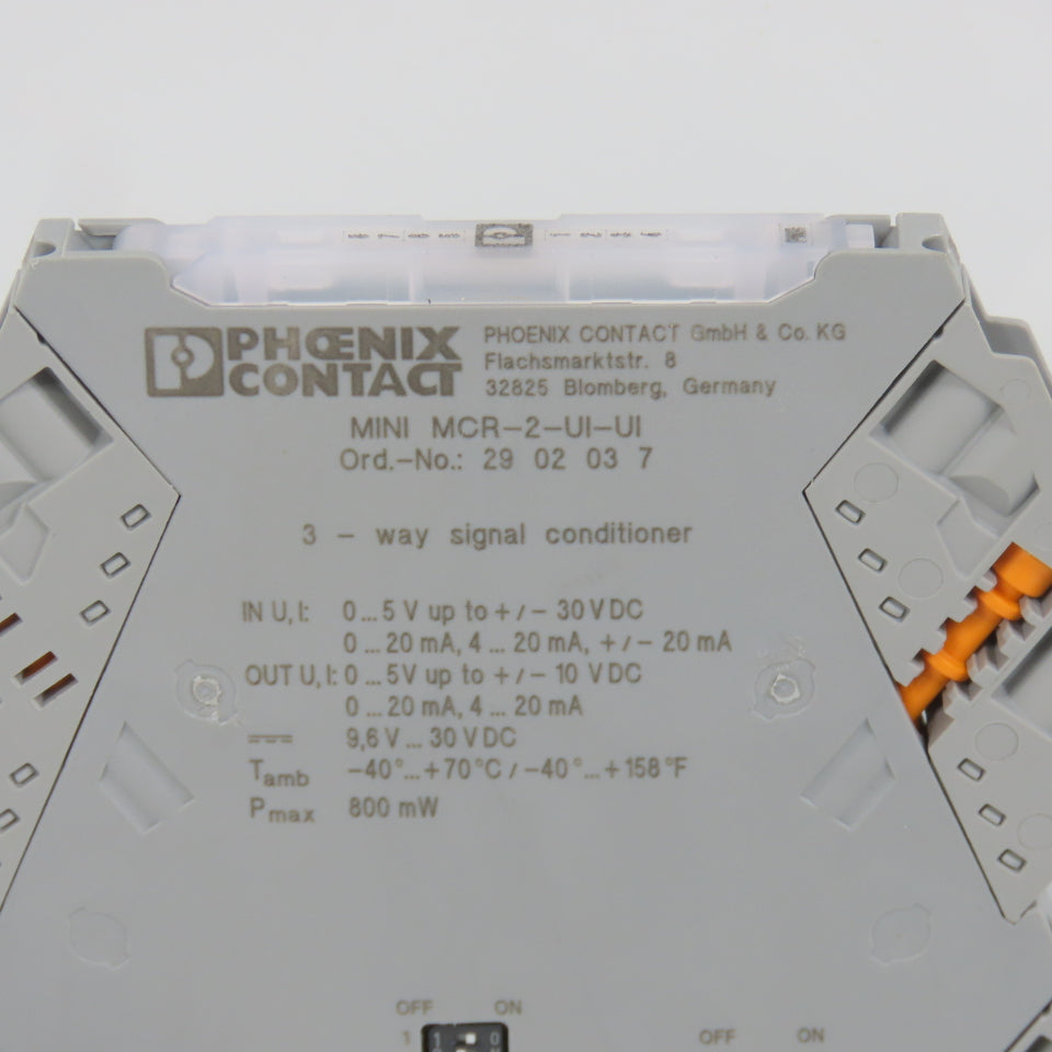 Phoenix 2902037 MINI MCR-2-UI-UI 3-Way Input Signal Conditioner New