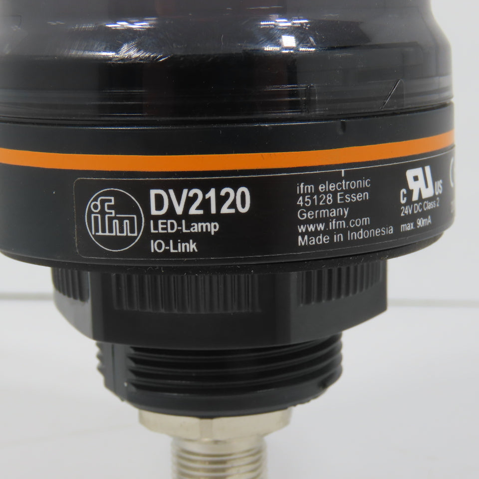 IFM DV2120 1-Segment Signal Lamp LED IO-Link Buzzer 24VDC