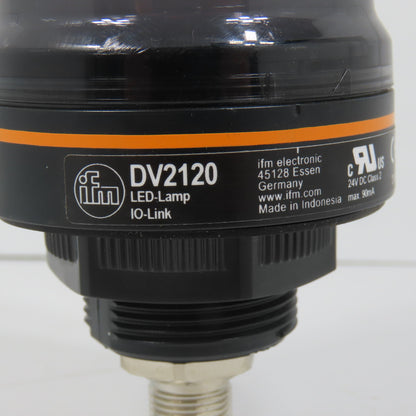 IFM DV2120 1-Segment Signal Lamp LED IO-Link Buzzer 24VDC