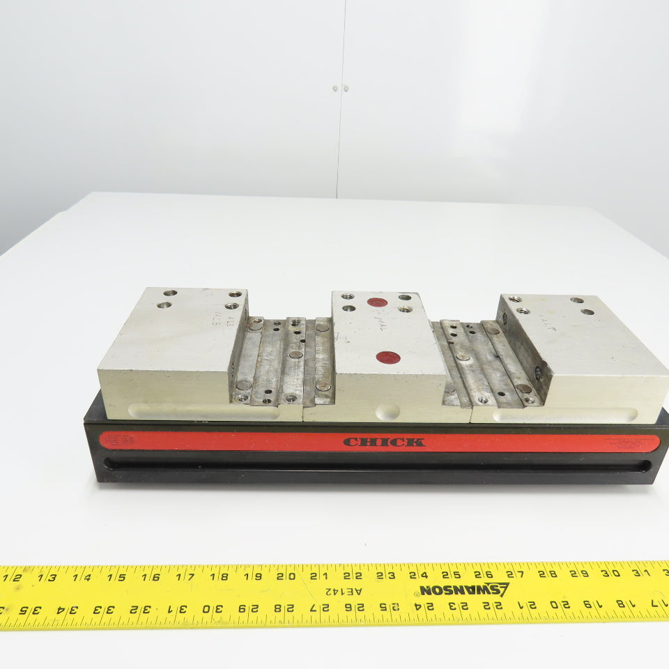 Chick 5QL1550 Qwik-Lok 6" Aluminum Double Lock Machinist Vise 19-3/4" OAL