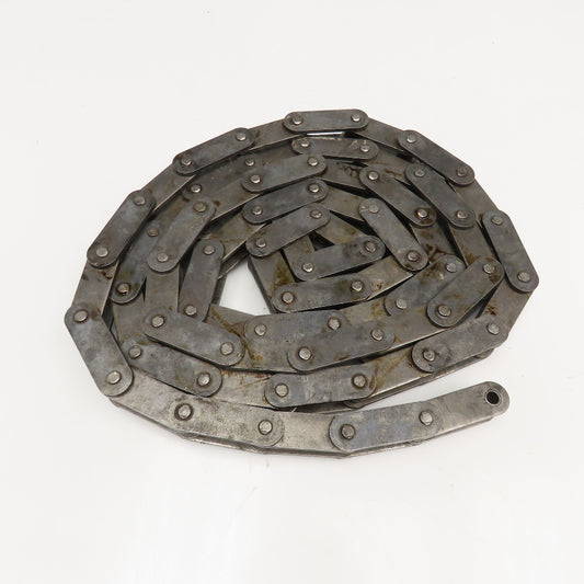 Diamond 2" Double Pitch Conveyor Chain Straight Side Bar Pin Link Used 10'