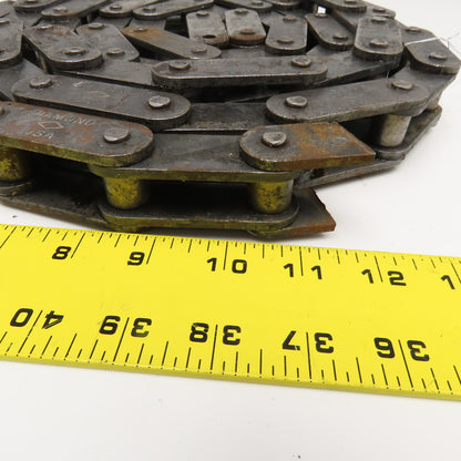 Diamond 2" Double Pitch Conveyor Chain Straight Side Riveted Used 10'4"