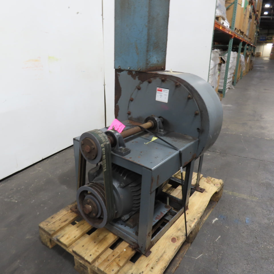 Dayton 3C107A 15HP Belt Driven Centrifugal Blower 19-1/8" 230/460V 3Ph Tested