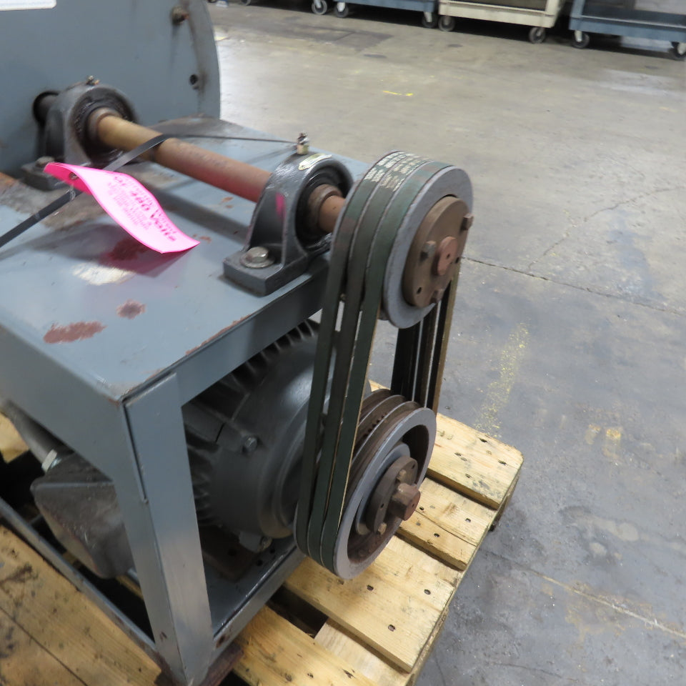 Dayton 3C107A 15HP Belt Driven Centrifugal Blower 19-1/8" 230/460V 3Ph Tested