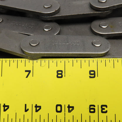 HKK 2080H 2" Double Pitch Conveyor Chain Straight Side Riveted Used 10'4"