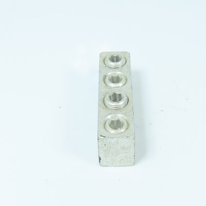 UTILCO PED 250 RH 4-Port Aluminum Power Distribution Lug Block 250 MCM-6 AL-CU