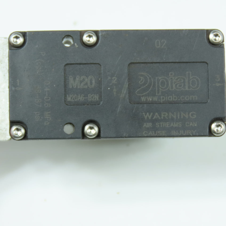 PIAB M20A6-B2N M20 Vacuum Pump Mini 58-87PSI 0.4-0.6MPa