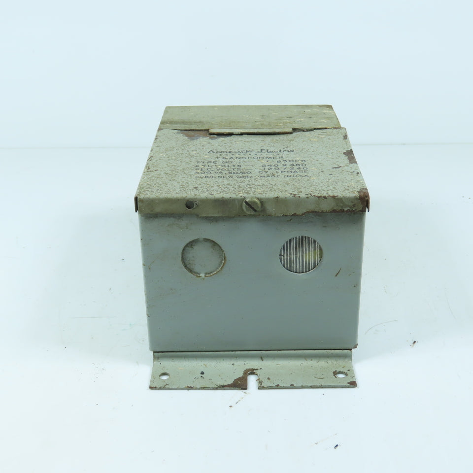 Acme Electric T-53008 500 VA Transformer 240x480V Primary 120/240V Secondary