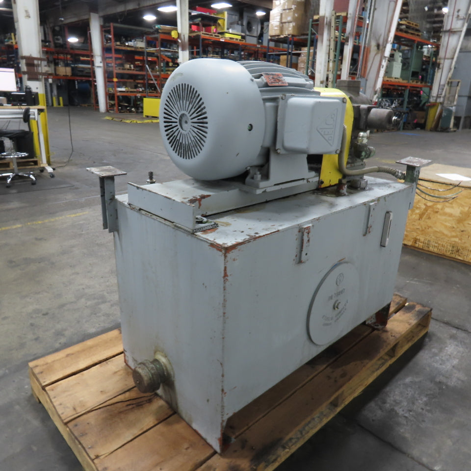 Racine 125 Gallon Hydraulic Power Unit 15HP 460V W/ Racine PVR PSSF 40ER Pump