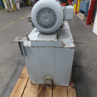 Racine 125 Gallon Hydraulic Power Unit 15HP 460V W/ Racine PVR PSSF 40ER Pump