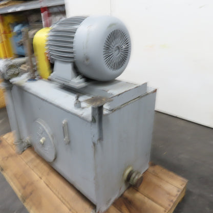 Racine 125 Gallon Hydraulic Power Unit 15HP 460V W/ Racine PVR PSSF 40ER Pump