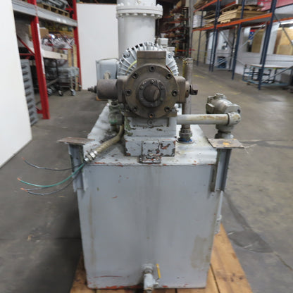 Racine 125 Gallon Hydraulic Power Unit 15HP 460V W/ Racine PVR PSSF 40ER Pump