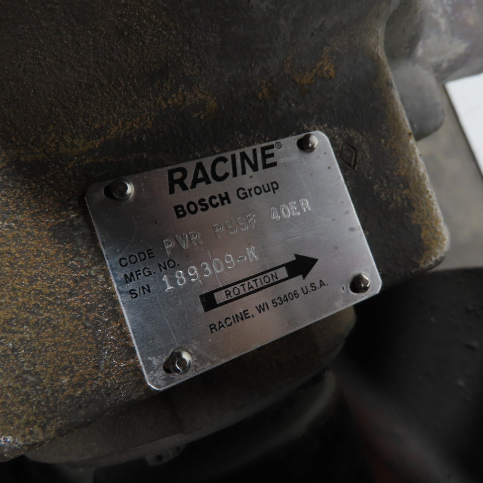 Racine 125 Gallon Hydraulic Power Unit 15HP 460V W/ Racine PVR PSSF 40ER Pump