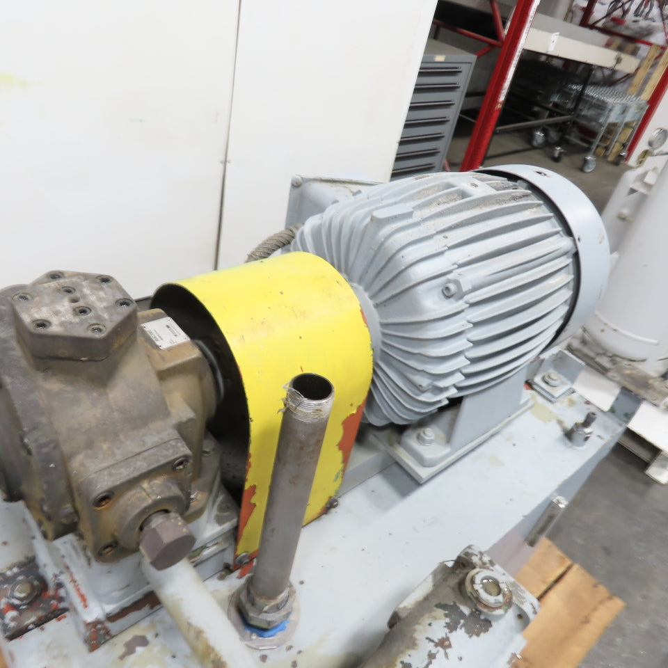 Racine 125 Gallon Hydraulic Power Unit 15HP 460V W/ Racine PVR PSSF 40ER Pump