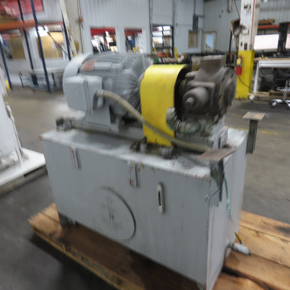Racine 125 Gallon Hydraulic Power Unit 15HP 460V W/ Racine PVR PSSF 40ER Pump