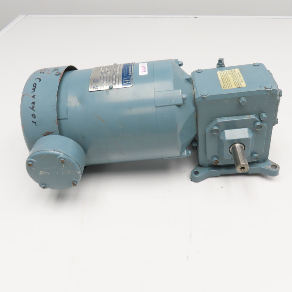 Electra Motors 10:1 Ratio 3/4Hp 230/460V 3Ph RH 173RPM Output Gear Motor