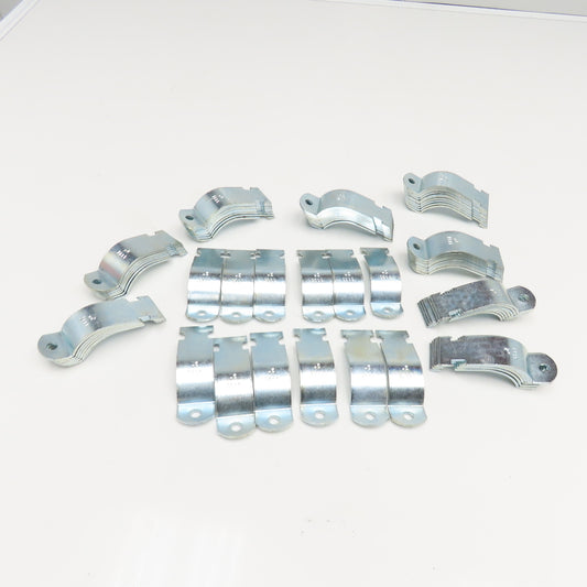 1117 2" Electrogalvanized Pipe Clamp Strap No Hardware Lot Of 74