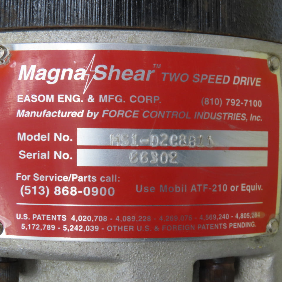 Force Controls MS1-D2C8B11 Magna Shear Oil Shear Motor Brake 8-1/2" AK C-Face
