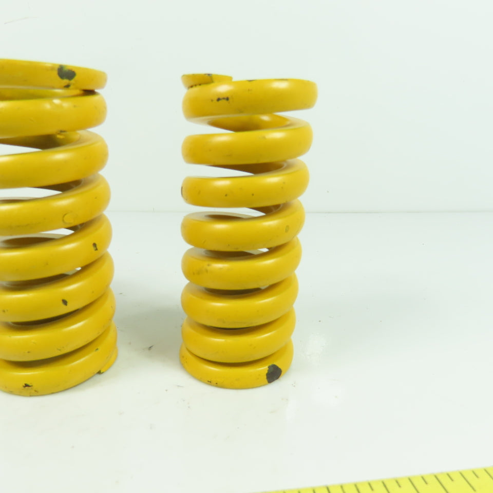 1-1/2" OD x 13/16" ID Flat Wire Compression Yellow Die Spring 3-1/2" OAL Lot/5