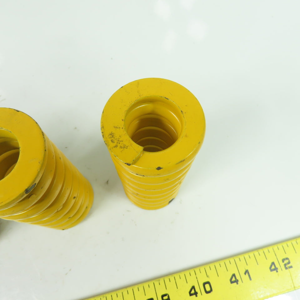1-1/2" OD x 13/16" ID Flat Wire Compression Yellow Die Spring 3-1/2" OAL Lot/5