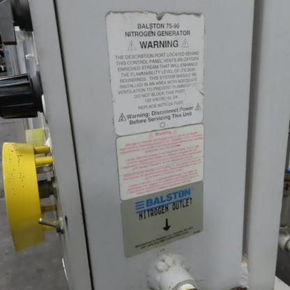 Balston 75-96 Nitrogen Generator System with Oxygen Analyzer 120VAC 1Ph