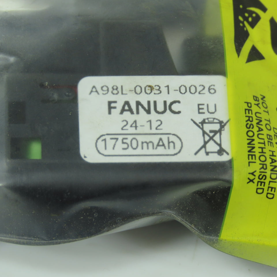 FANUC A98L-0031-0026 1750mAh Battery