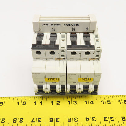 Siemens 5SY4203-8 400V 2 Pole Circuit Breaker W/ Auxiliary Circuit Assembly