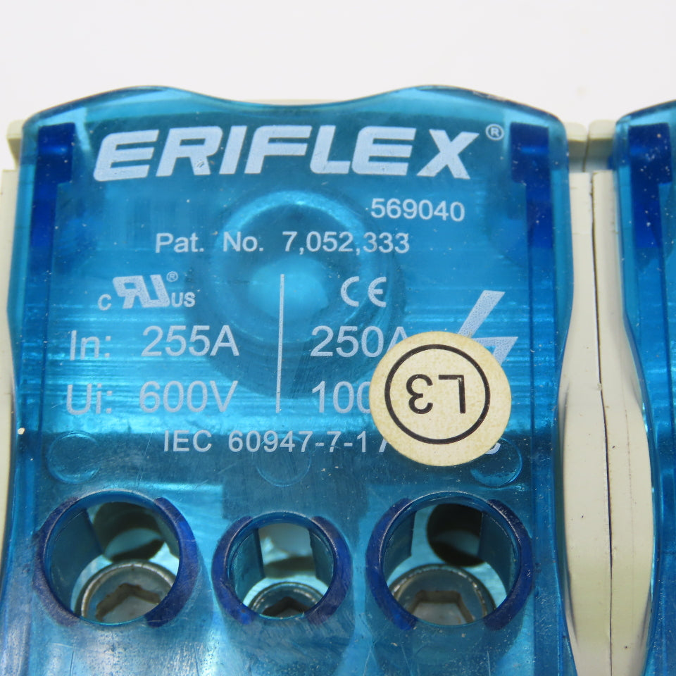 Eriflex 569040 Single Pole Distribution Block 11 Load 1000V Lot Of 3