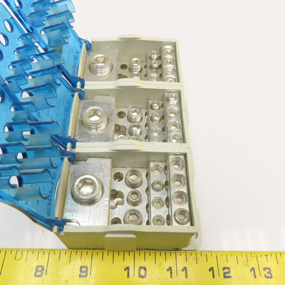 Eriflex 569040 Single Pole Distribution Block 11 Load 1000V Lot Of 3