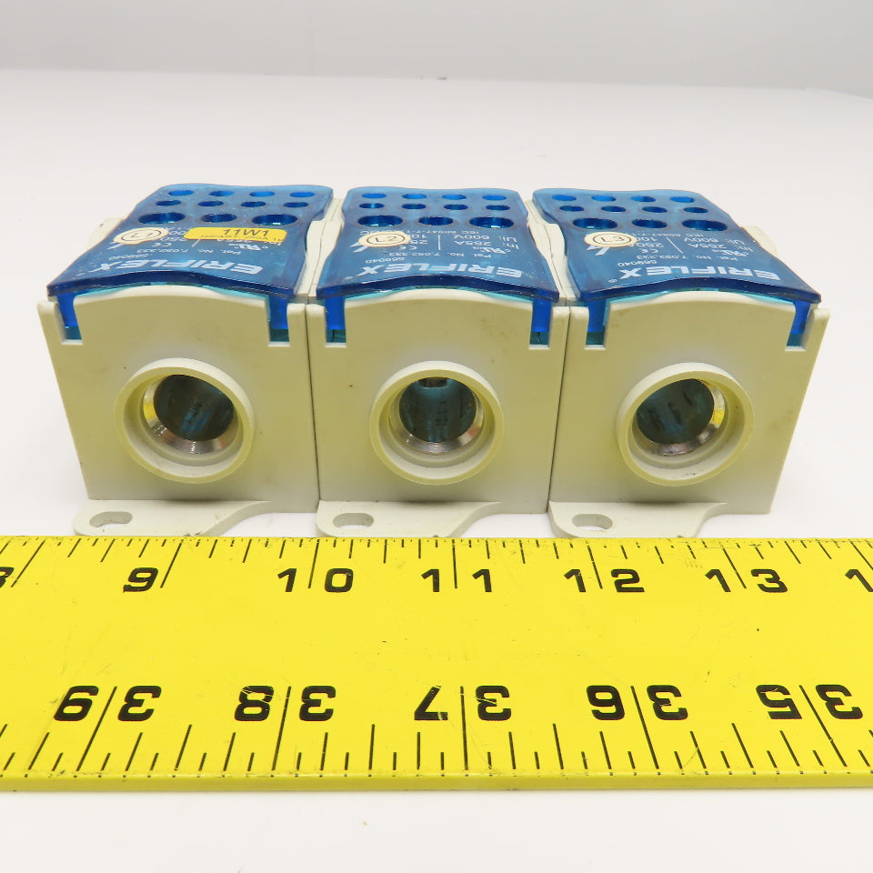 Eriflex 569040 Single Pole Distribution Block 11 Load 1000V Lot Of 3