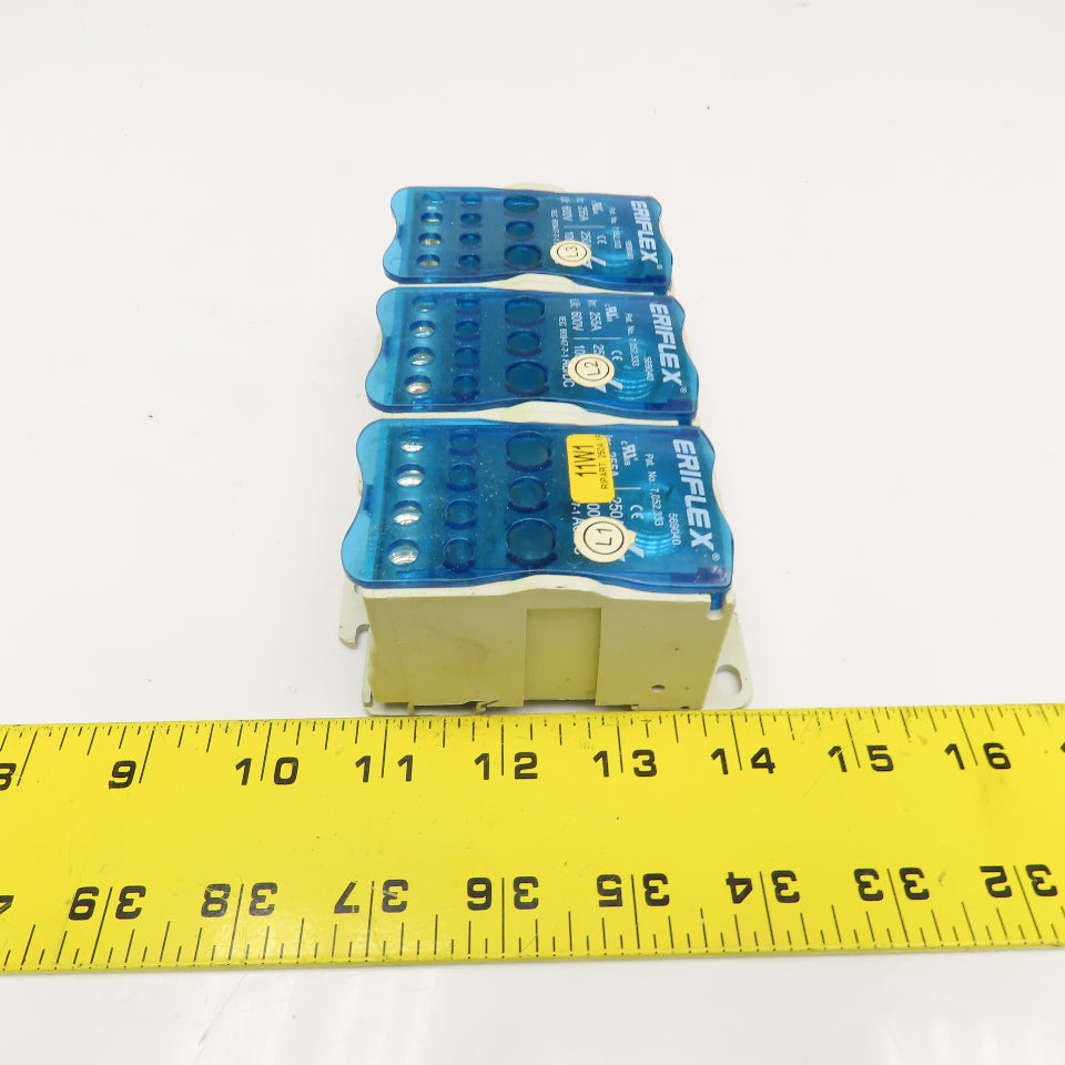 Eriflex 569040 Single Pole Distribution Block 11 Load 1000V Lot Of 3