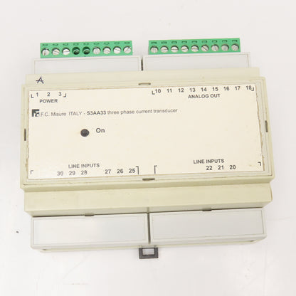 FC Misure S3AA33 3Ph Current Transducer 24VDC 240VAC